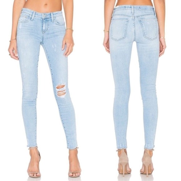 NWT Lovers + Friends Ricky Skinny Distressed Jeans Size 24 - Picture 3 of 6